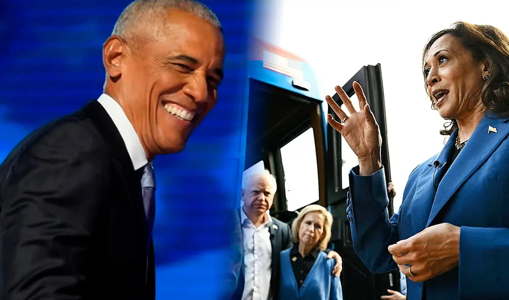 Obama y su familia tiene una gran amistad con Kamala Harris | Foto: AFP