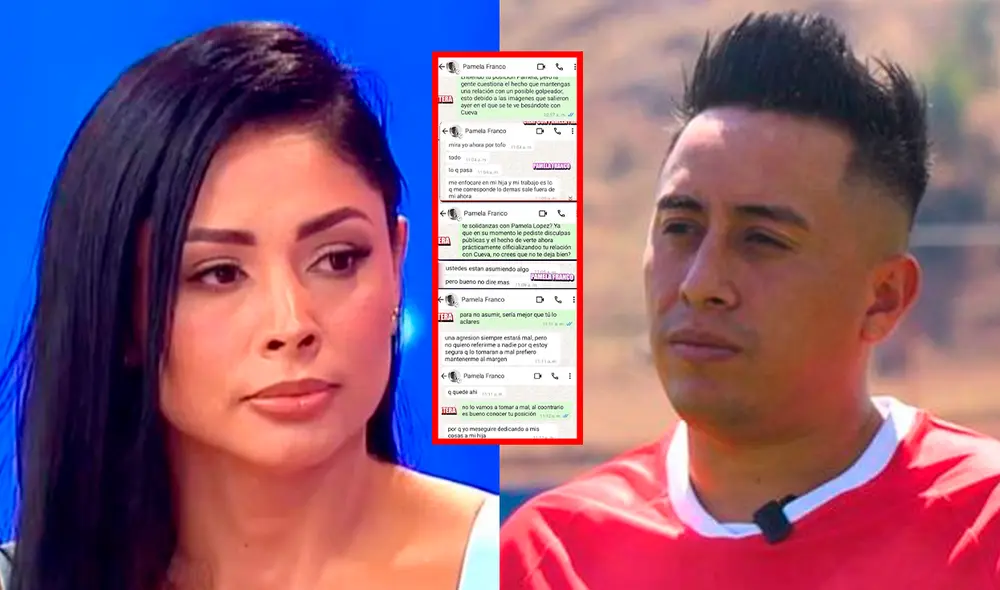 Pamela Franco se pronunció por primera vez sobre escándalo de Christian Cueva. Foto: Composición LR/América TV/GolPerú.