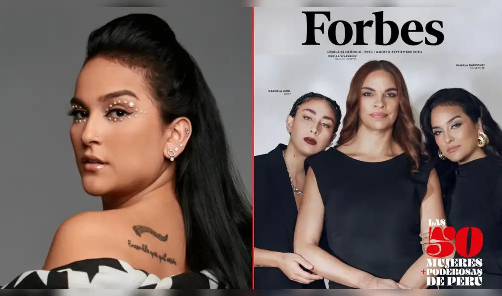 Daniela Darcourt la salsera más cotizada. Foto: composición LR/difusión/Instagram/Forbes
