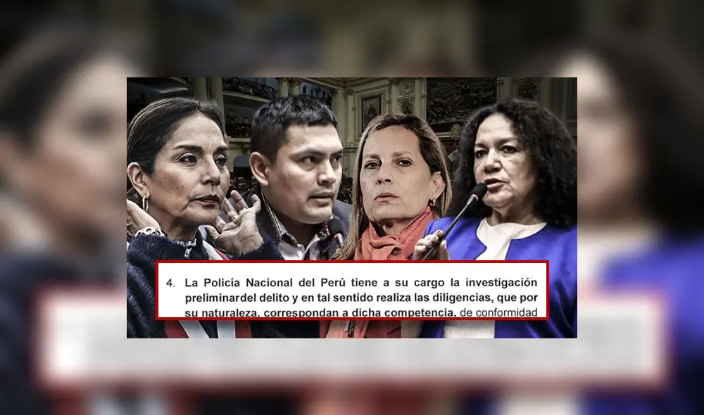 Patricia Juárez, Américo Gonza, María Alva y María Acuña ya votaron a favor del cuestionado dictamen. (Foto composición: La República).