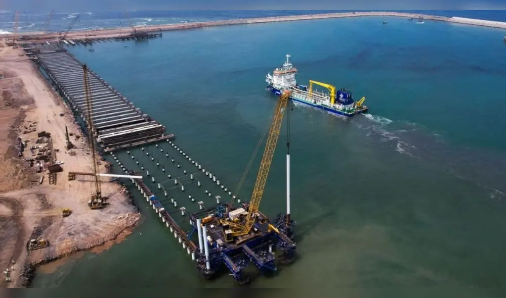 Megapuerto de Chancay, el hub que unirá al continente con China. Foto: Andina Megapuerto de Chancay, el hub que unirá al continente con China. Foto: Andina