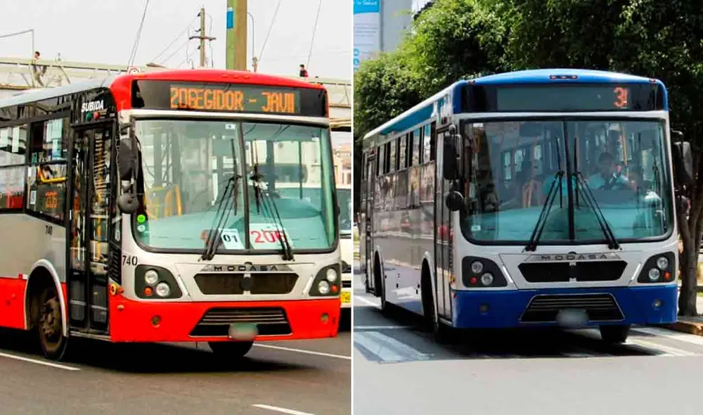 La ATU hace un llamado a respetar las vías exclusivas del corredor Rojo, Azul y Morado. Foto: composición LR/difusión La ATU hace un llamado a respetar las vías exclusivas del corredor Rojo, Azul y Morado. Foto: composición LR/difusión
