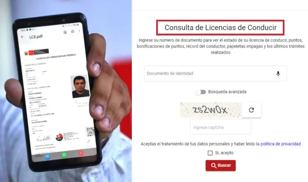 La licencia de conducir electrónica tiene la misma validez que su versión física, según el MTC. Foto: Andina