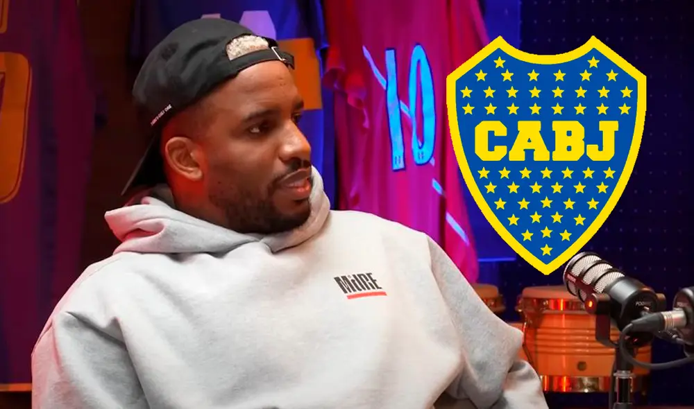 Jefferson Farfán se volvió viral en Argentina tras posar con camiseta de Boca Juniors. Foto: composición LR/captura de 'Enfocados'