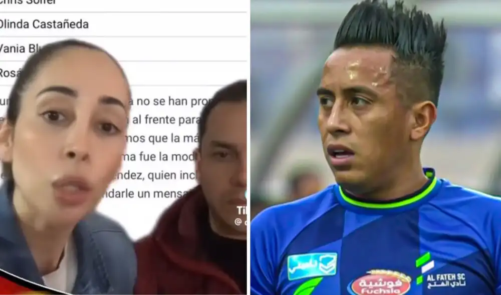 Olinda Castañeda niega haber tenido romance con Christian Cueva. Foto: composición LR/ TikTok/ Olinda Casteñeda