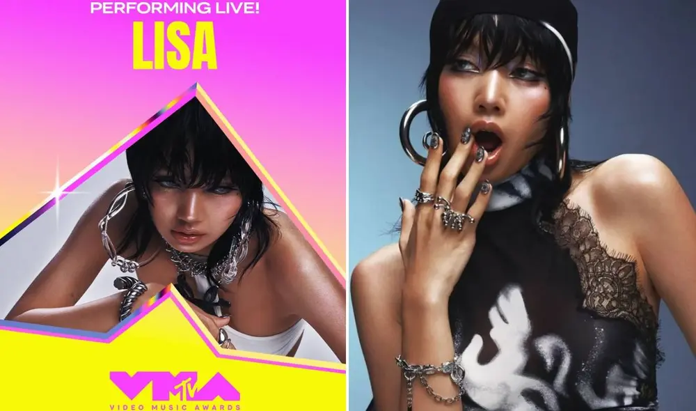 Lisa, la más joven de BLACKPINK, anteriormente marcó un hito al ser la primera idol de k-pop solista que ganó en los premios de la MTV. Foto: composición LR/MTV/LLOUD