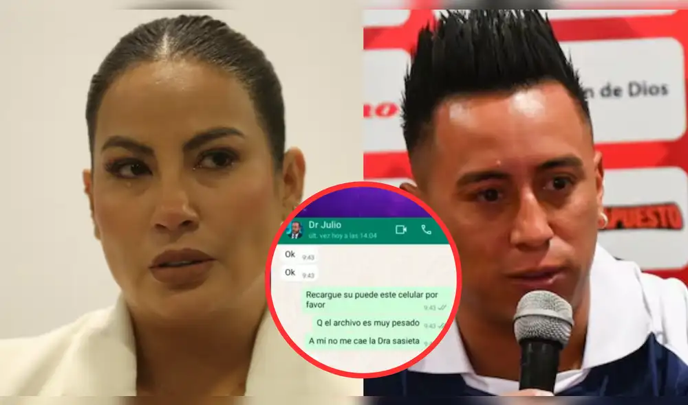 Magaly Medina compartió conversaciones entre el abogado de Christian Cueva y delincuentes. Foto: composición LR/difusión/Magaly TV, la firme