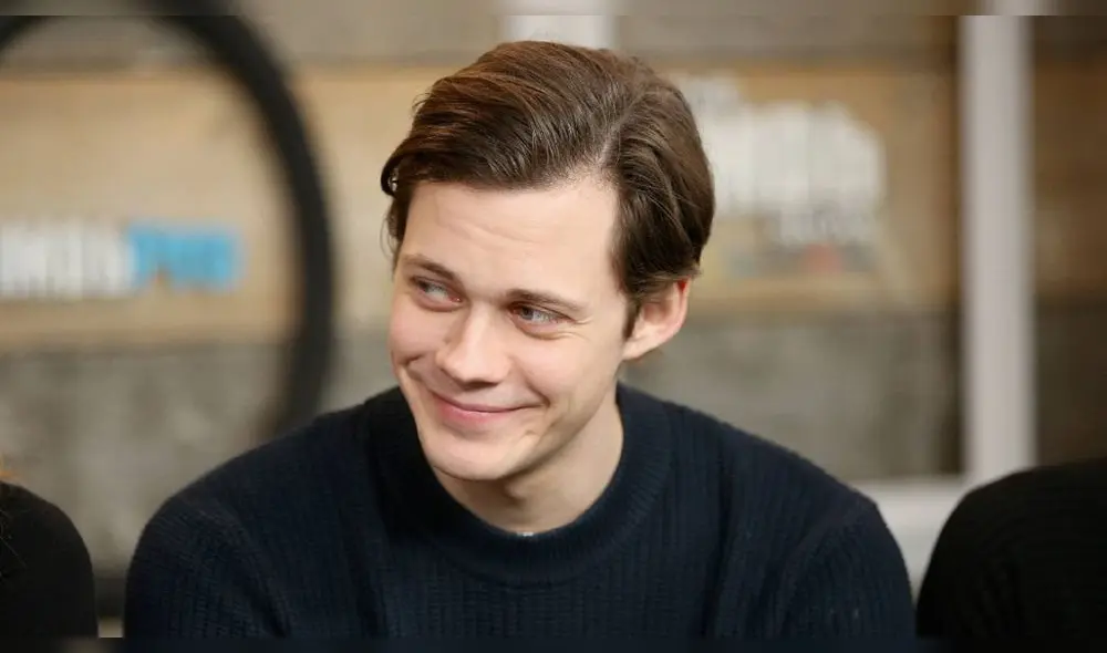 Bill Skarsgård. Joven actor y modelo regresó a la pantalla grande en una nueva versión de 'El Cuervo'. Foto: AFP