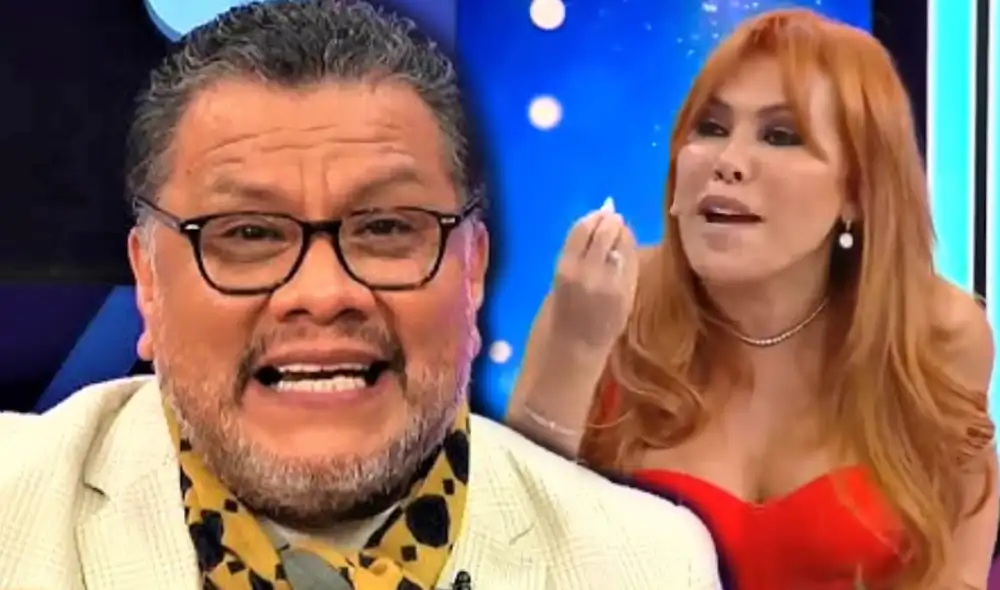 Tomás Angulo señaló que Magaly Medina perdió credibilidad. Foto: composición LR/YouTube/Nativa/ATV - Video: TikTok