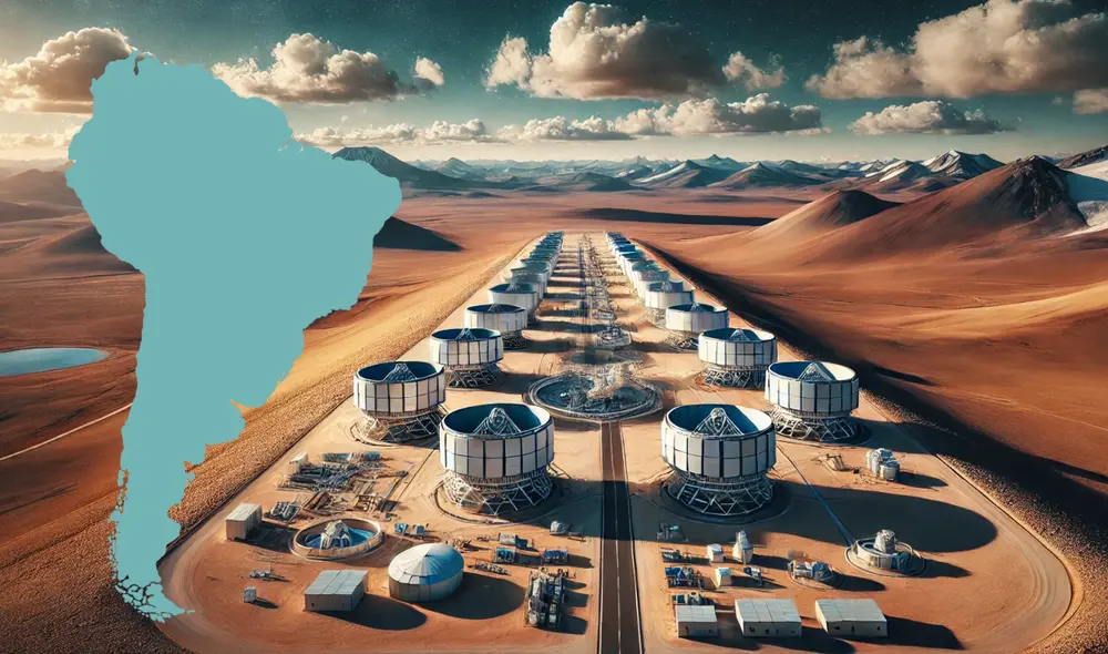 Los países con los sitios que eran candidatos para la construcción del observatorio eran Chile, Argentina y Perú. Foto: composición LR/IA Los países con los sitios que eran candidatos para la construcción del observatorio eran Chile, Argentina y Perú. Foto: composición LR/IA