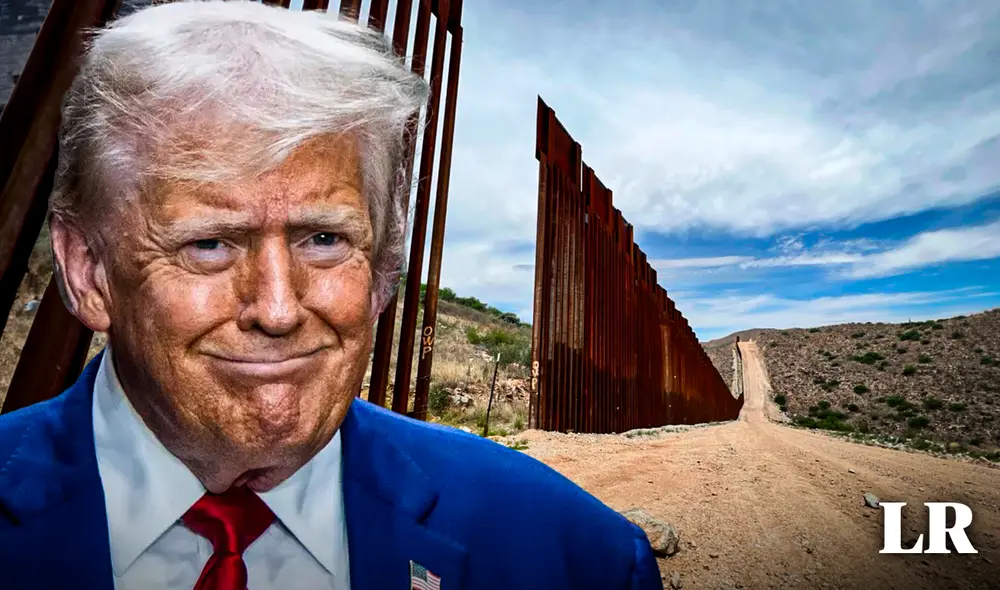 En su última visita a Arizona, Donald Trump reafirmó la postura de tener una "frontera sólida" para intereses contrarios de los migrantes. Foto: Composición LR