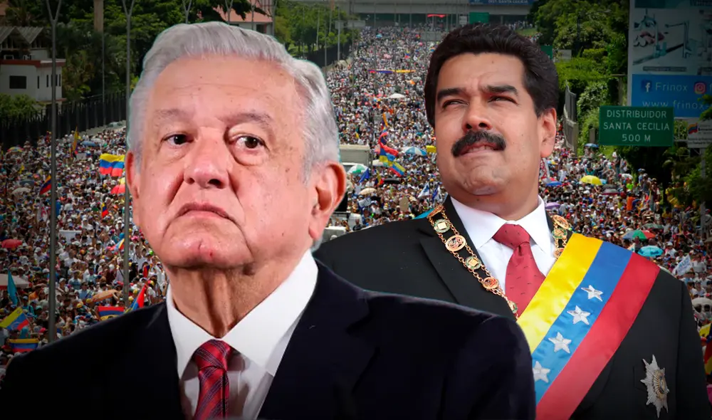 AMLO afirmó que México no tomará una decisión sobre Venezuela hasta conocer las actas electorales oficiales. Foto: composición LR/AFP.
