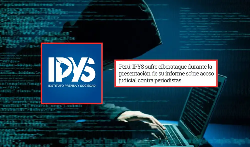 IPYS tuvo que suspender la presentación de su evento sobre acoso judicial a periodistas luego del ciberataque recibido.| Composición: Freepick / IPYS / La República. IPYS tuvo que suspender la presentación de su evento sobre acoso judicial a periodistas luego del ciberataque recibido.| Composición: Freepick / IPYS / La República.