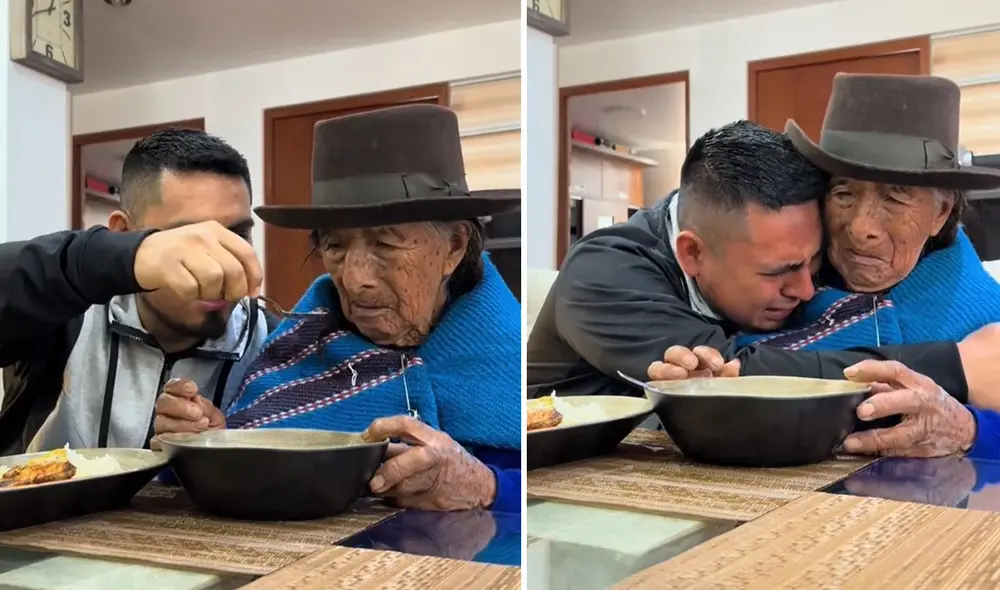 "Los abuelitos deberían de ser eternos", reaccionaron usuarios. Foto: composición LR/ TikTok "Los abuelitos deberían de ser eternos", reaccionaron usuarios. Foto: composición LR/ TikTok
