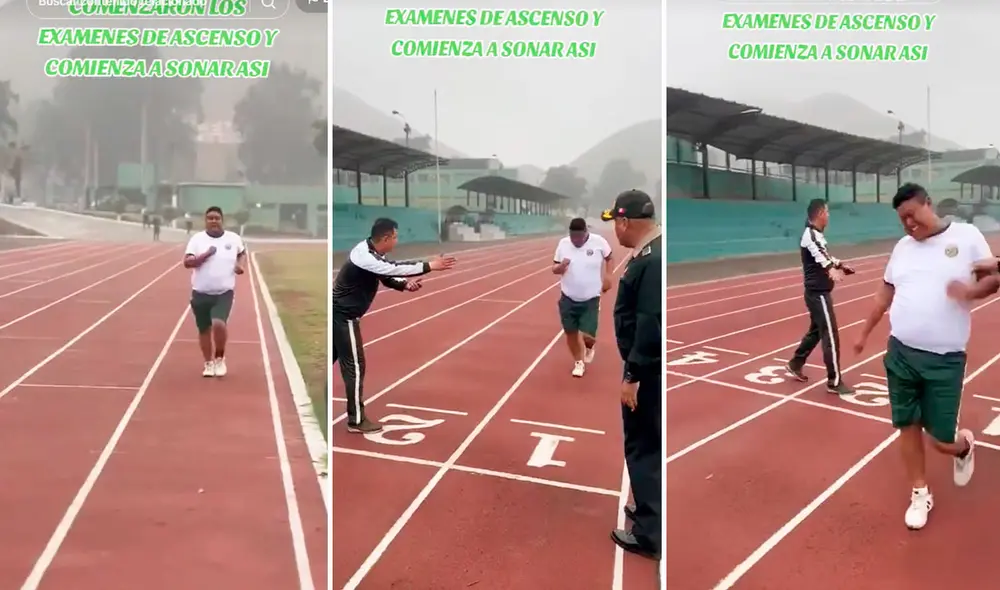 Las imágenes generaron una ola de comentarios en las redes sociales por el estado físico de los efectivos de la PNP. Foto: composición LR/TikTok