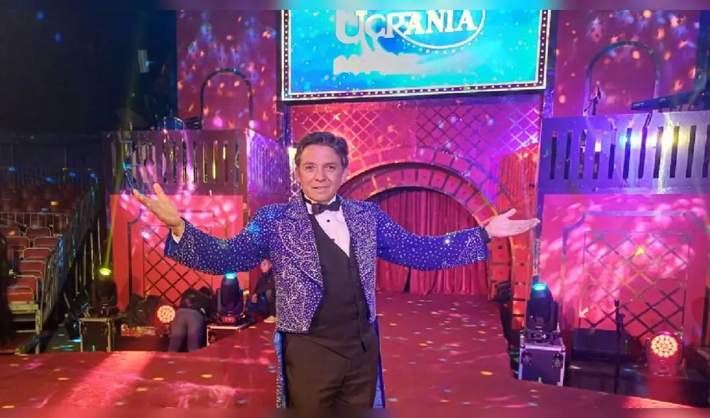 Sergio Parada, Ring Master del Circo de Ucrania, anuncia las últimas funciones hasta este domingo 25 de agosto. Foto: difusión