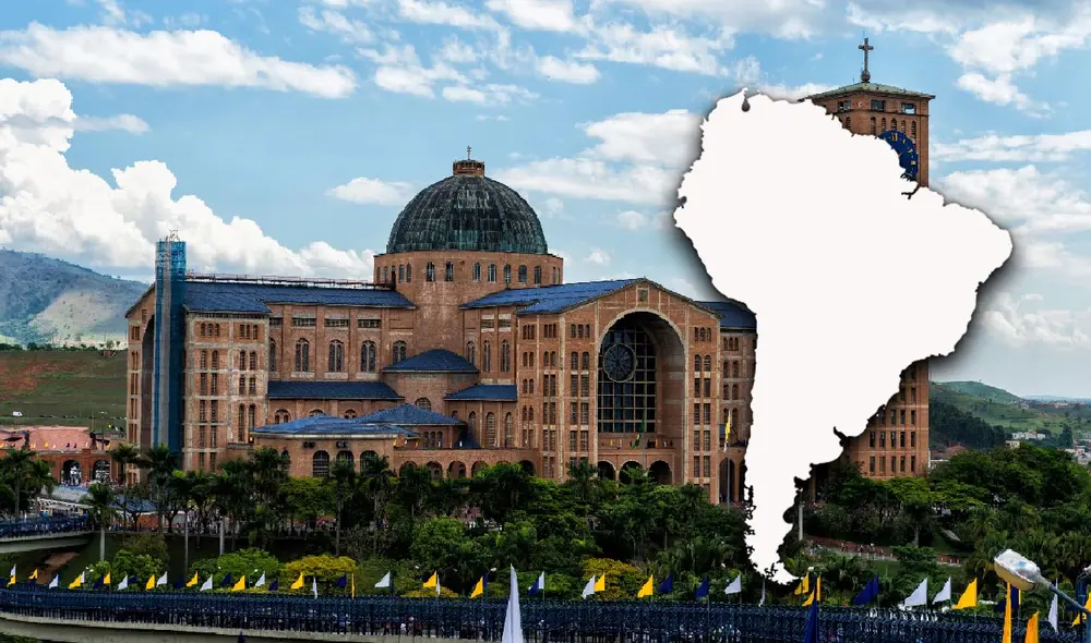 La construcción de esta iglesia se remonta al siglo XVIII, cuando una pequeña estatua de la Virgen María fue encontrada por pescadores en el río Paraíba. Foto: composición LR/Expedia La construcción de esta iglesia se remonta al siglo XVIII, cuando una pequeña estatua de la Virgen María fue encontrada por pescadores en el río Paraíba. Foto: composición LR/Expedia