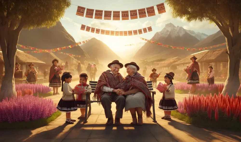 Esta fecha reconoce la importancia y el papel fundamental de los abuelos en la familia y la sociedad. Foto: Dalle - E Esta fecha reconoce la importancia y el papel fundamental de los abuelos en la familia y la sociedad. Foto: Dalle - E