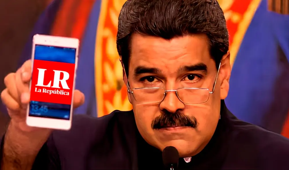 Nicolás Maduro bloqueó la página periodística peruana de La República. Foto: composición LR