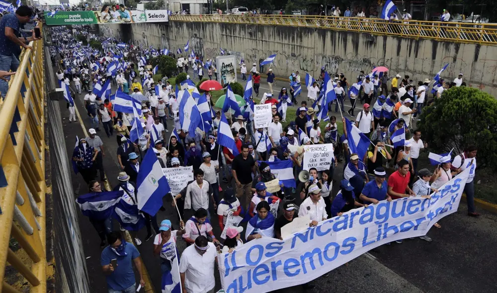 Por lo menos, 140 opositores políticos están presos y acusados sin el debido proceso en Nicaragua. Foto: AFP Por lo menos, 140 opositores políticos están presos y acusados sin el debido proceso en Nicaragua. Foto: AFP