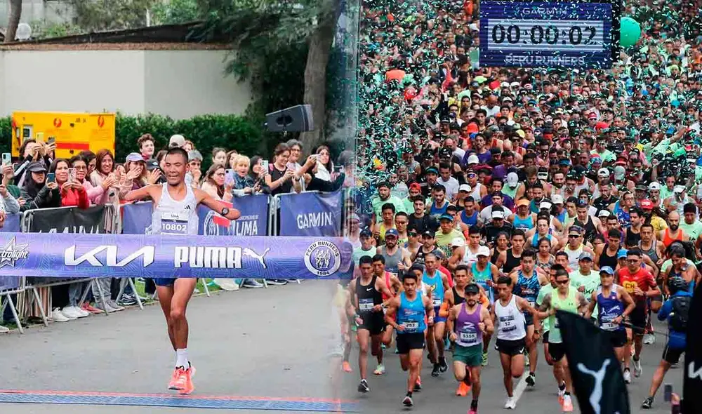 La Media Maratón de Lima inició en la Plaza de Armas y culminará en el Parque de La Reserva. Foto: composición LR/difusión