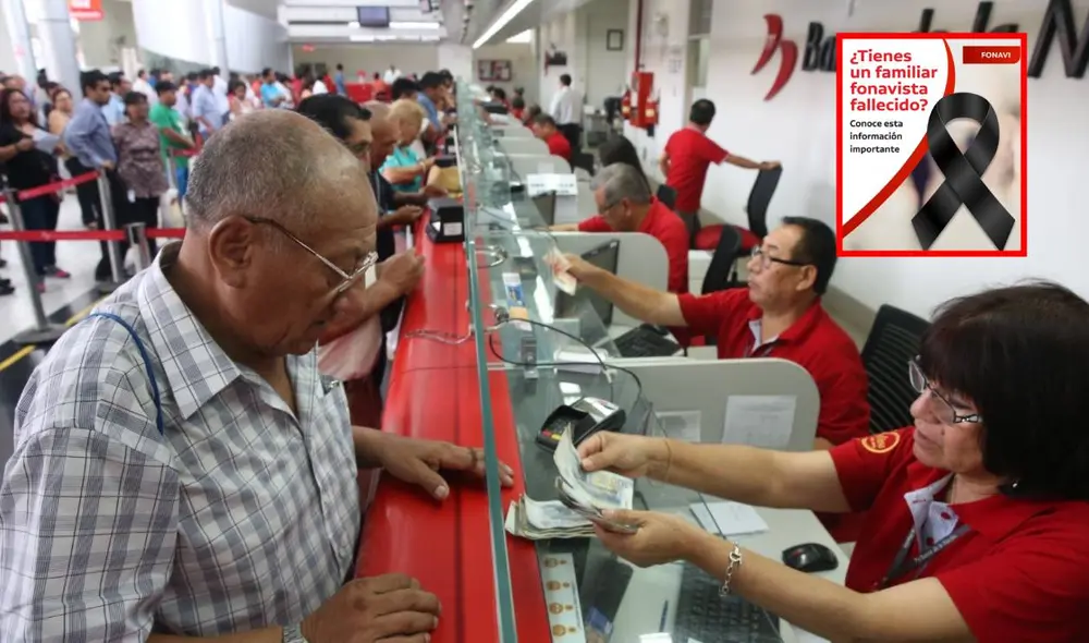 Los deudos de los fonavistas fallecidos a partir de los 93 años al 31 de agosto, podrán cobrar su dinero desde este 27 de agosto. Foto: composición LR/Andina