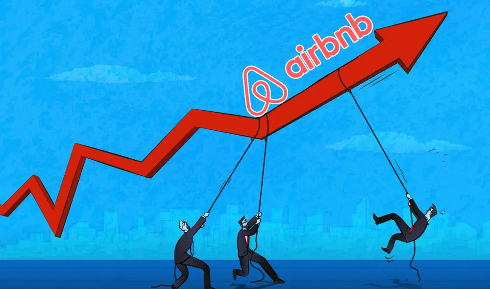 El crecimiento de Airbnb ha provocado que se comercialice un bien básico como es el de la vivienda. Foto: Composición LR/Wikipedia/Business Insider España El crecimiento de Airbnb ha provocado que se comercialice un bien básico como es el de la vivienda. Foto: Composición LR/Wikipedia/Business Insider España