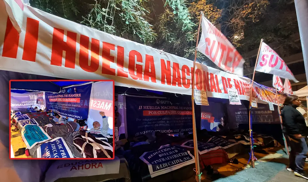 3 docentes han recaído en el marco de la huelga de hambre del Sutep. Foto: composición LR/Kevinn García 3 docentes han recaído en el marco de la huelga de hambre del Sutep. Foto: composición LR/Kevinn García
