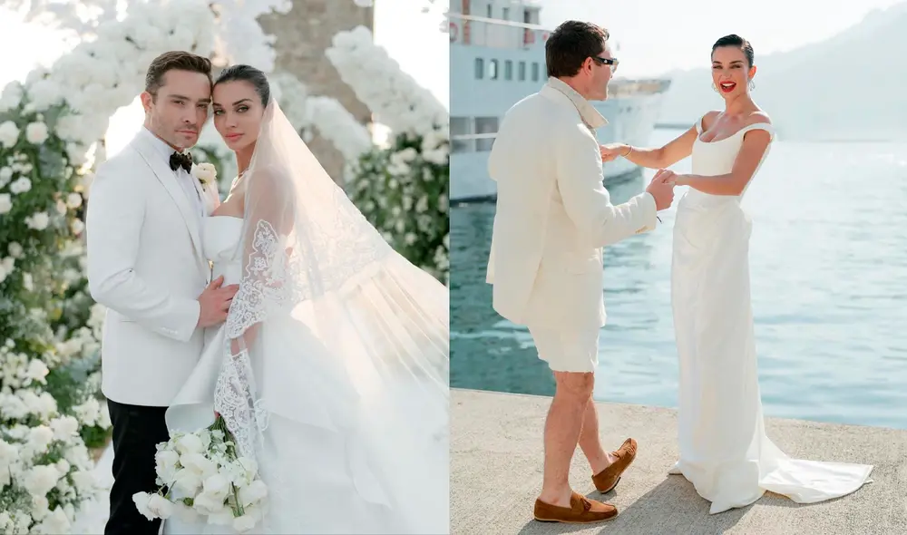 Así fue la boda entre Ed Westwick y Amy Jackson, en una lujosa boda en Italia. Fotos: Bollywood Buzz/Film Crave