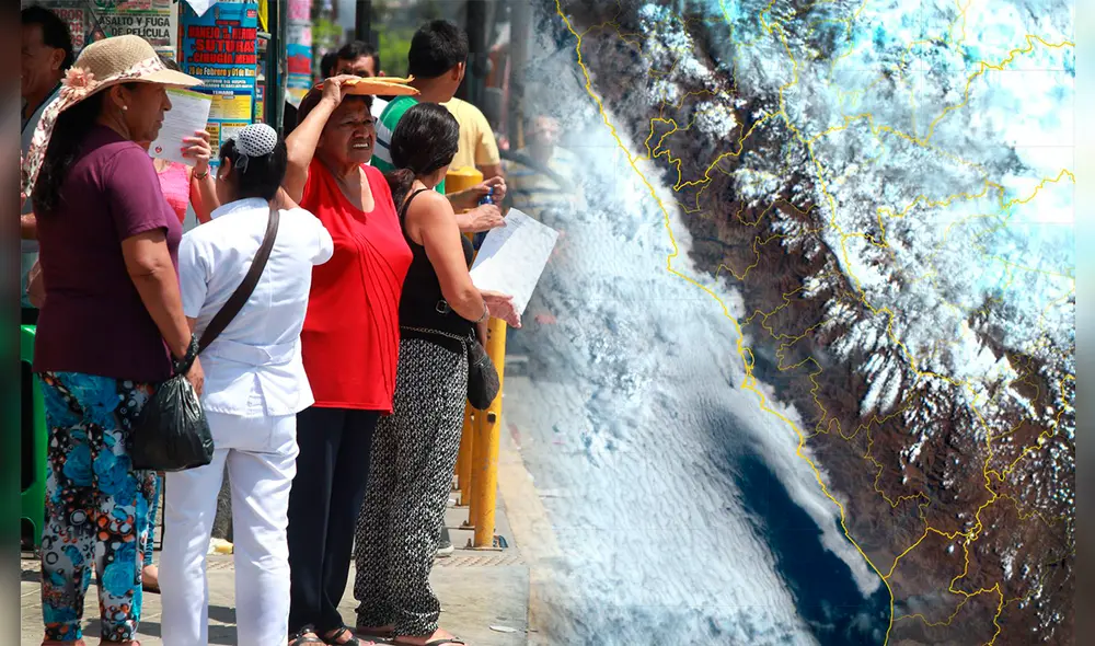 Brillo solar en Lima aumenta temperaturas. Foto: composición LR/Andina/Senamhi
