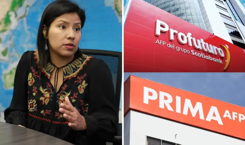 Las medidas que trae consigo la reforma de pensiones privilegia el modelo de las AFP, según Indira Huilca. Foto: composición LR/La República/Andina