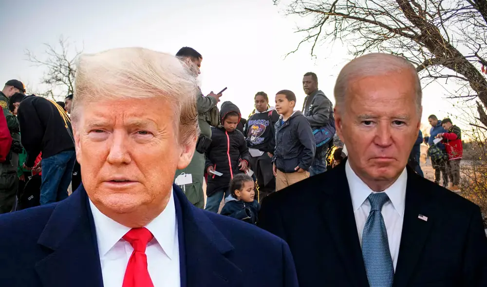 Suspenden plan de Biden que beneficiaba a los inmigrantes tras demanda de partido de Trump. Foto: composición LR | AFP