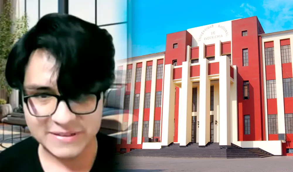 Frank Blas Agama postuló a universidades de Rumania, Brasil y España tras salir del colegio. Actualmente es alumno de la UNI. Foto: composición LR/YouTube/Modesto Montoya/UNI