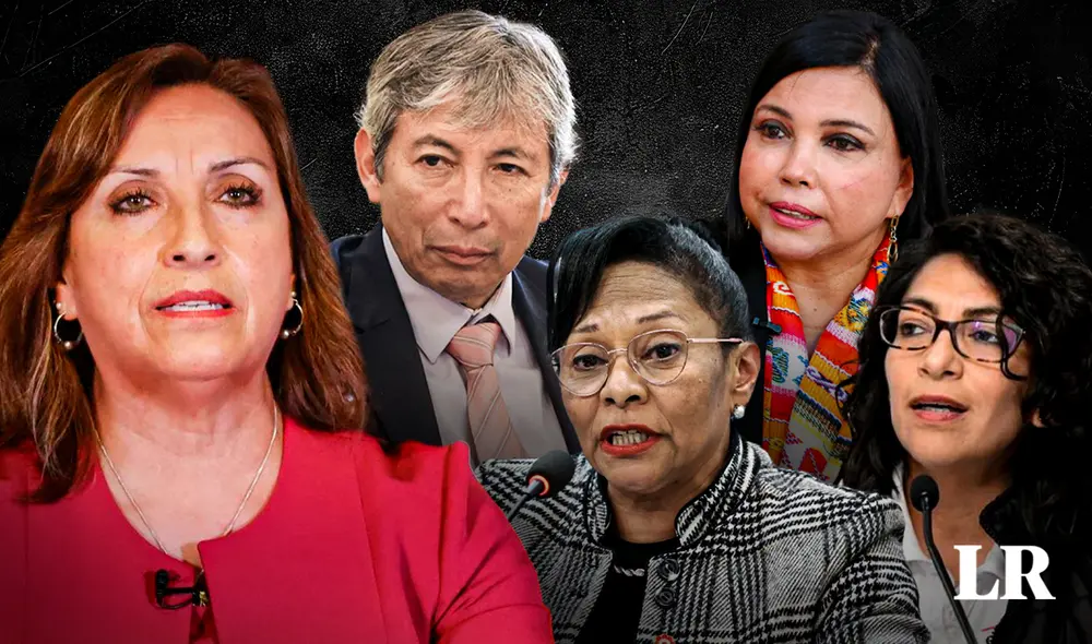 Se aveciniarían cambios. Otra vez Boluarte está evaluando nombrar nuevos ministros de Estado. Foto: composición de Jazmín Ceras/LR