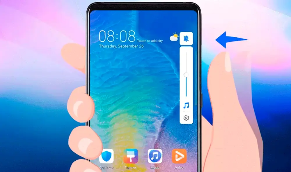 En 2019, Huawei lanzó un celular que tenía un solo botón físico. Foto: Movilzona