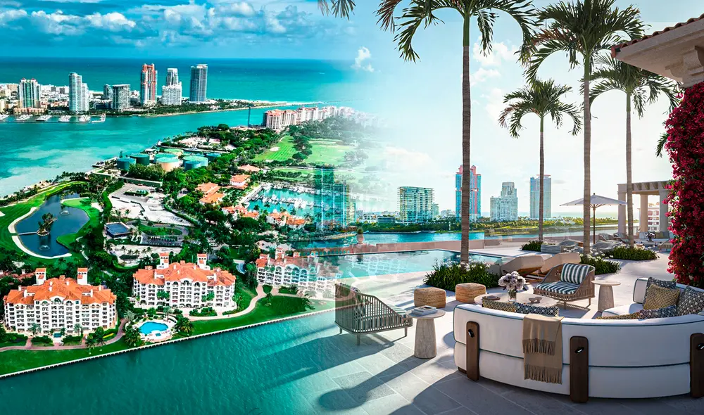 La exclusiva isla tiene residentes famosos y millonarios | Composición Gerson Cardoso /Foto: La República/ AFP La exclusiva isla tiene residentes famosos y millonarios | Composición Gerson Cardoso /Foto: La República/ AFP