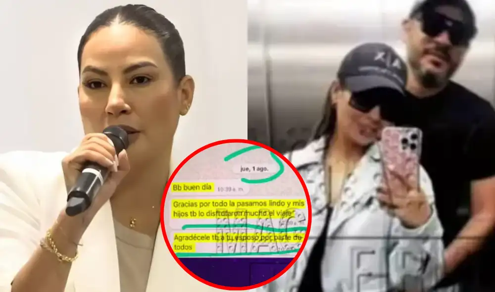 Pamela López negó tener una relación con Luis Fernando Rodríguez. Foto: Composición LR/difusión/Captura ATV