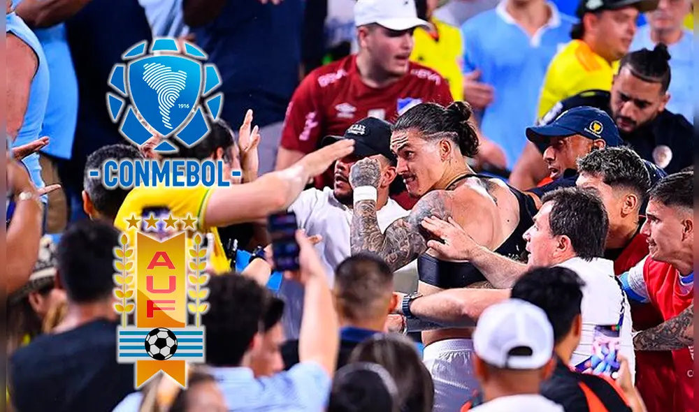 La pelea de los jugadores uruguayos se registró tras la semifinal ante Colombia. Foto: Twitter/Buysan