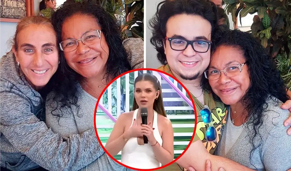 Brunella Horna indignada por la postura de Eva Ayllón. Foto: composición LR/ captura America Hoy/Facebook