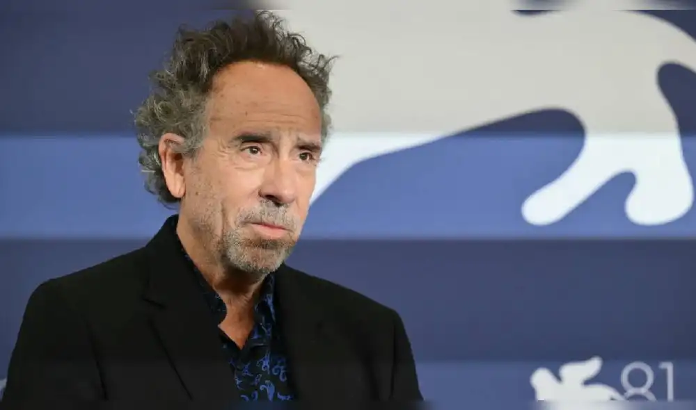 Tim Burton en el Festival de Venecia. El director, dio una entretenida conferencia de prensa y presentó su último largometraje. Foto: AFP