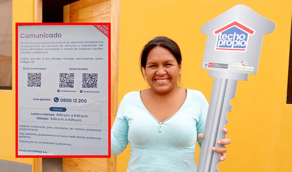 Fondo Mivivienda cierra temporalmente su centro de atención en Lima y migrará sus servicios a plataformas digitales. Foto: composición LR/Fondo Mivivienda