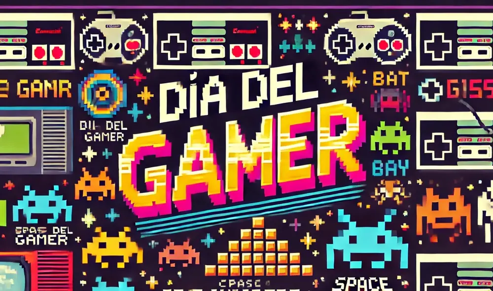 Ya sea que solo hayas jugado los videojuegos de antaño como Space Invaders, o seas un fanático del FIFA o eFootball, todos tenemos una razón para celebrar el Día del Gamer. Foto: IA