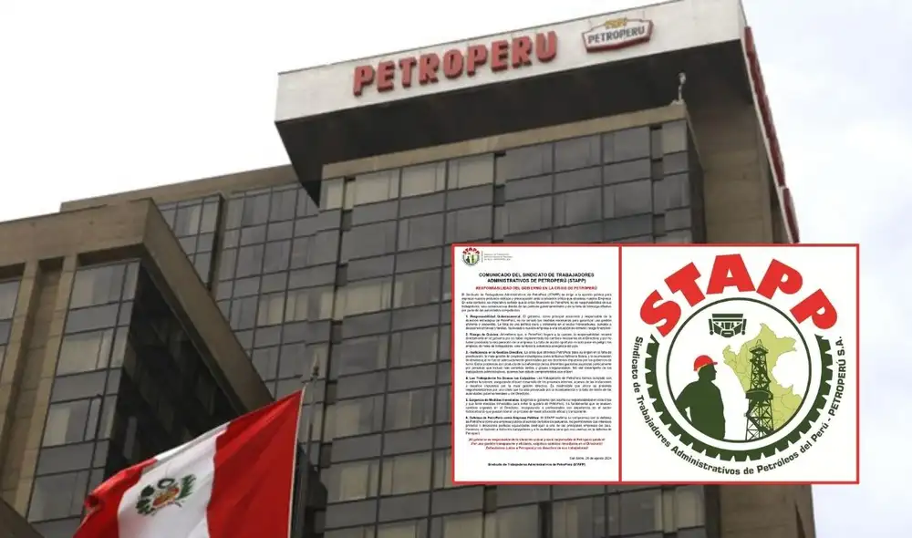 El comunicado del STAPP salió horas después del pronunciamiento del Directorio de Petroperú: Foto: Andina/Facebook STAPP El comunicado del STAPP salió horas después del pronunciamiento del Directorio de Petroperú: Foto: Andina/Facebook STAPP