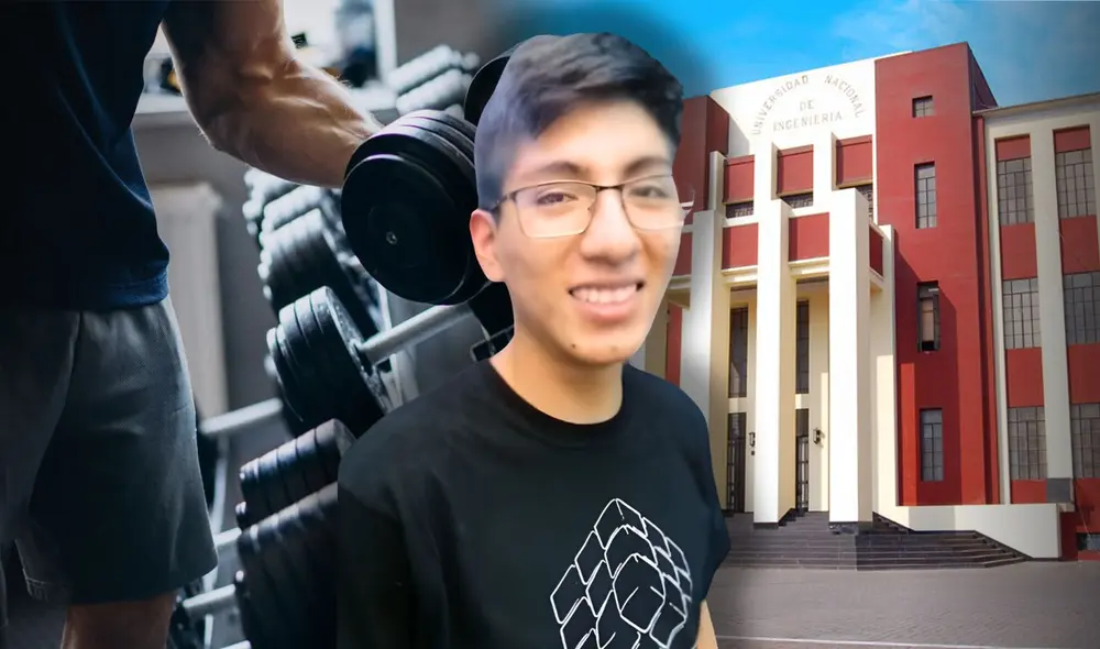 Primer puesto de Ingeniería Mecánica de la UNI, ingresó a la primera y revela su peculiar método: "Iba al Gimnasio y me olvidaba de todo". Foto: composición LR /Sangre Cubera / UNI
