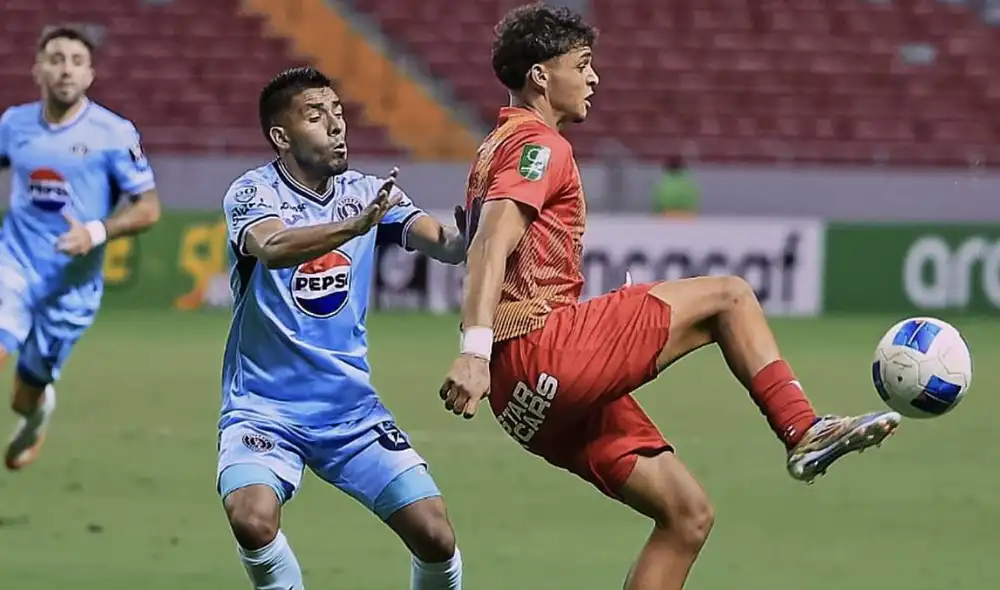 Herediano y Motagua jugaron en el Estadio Nacional de Costa Rica. Foto: difusión