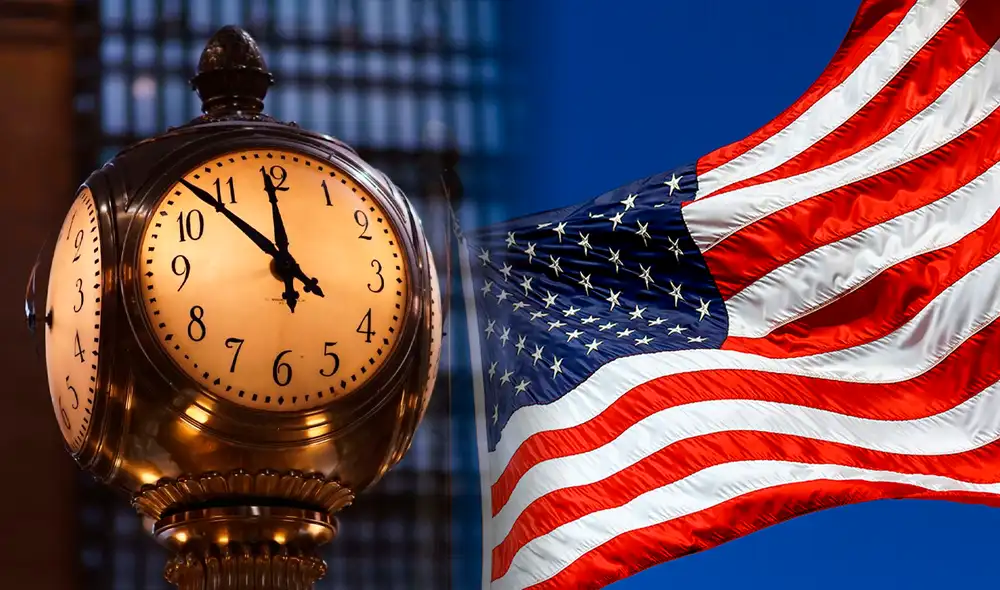 El cambio de horario se efectúa en la mayoría de estados en el país norteamericano. Foto: Composición LR El cambio de horario se efectúa en la mayoría de estados en el país norteamericano. Foto: Composición LR