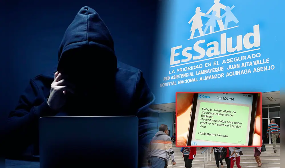 EsSalud advierte sobre nuevo peligro de estafa. Foto: composición LR/Seminario Expresión/EsSalud/difusión.
