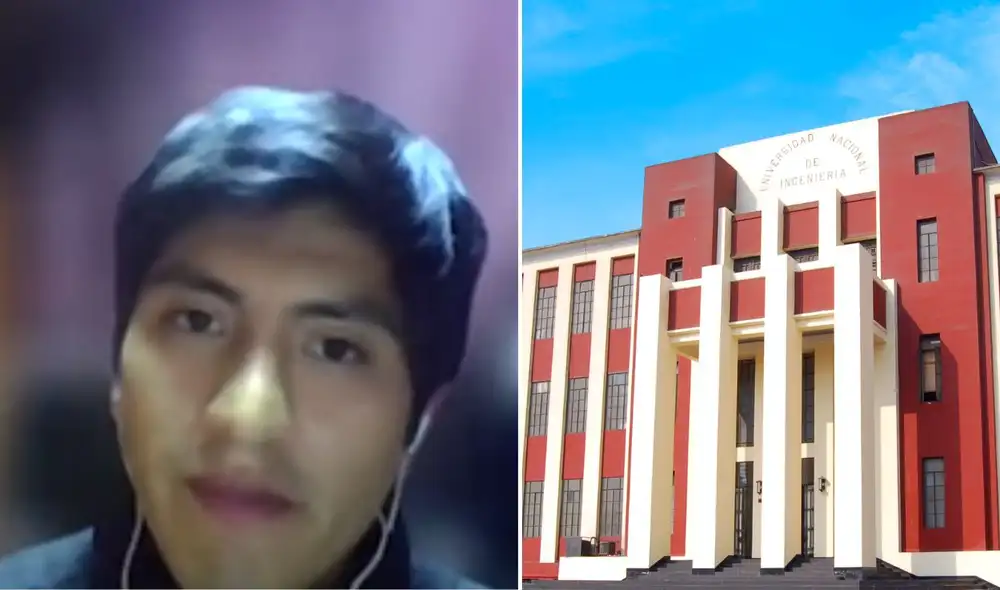 Ricardo Ulloa ingresó en primer lugar a la carrera de Ingeniería Mecatrónica en la UNI en su primer intento. Foto: composición LR/captura: Modesto Montoya/UNI