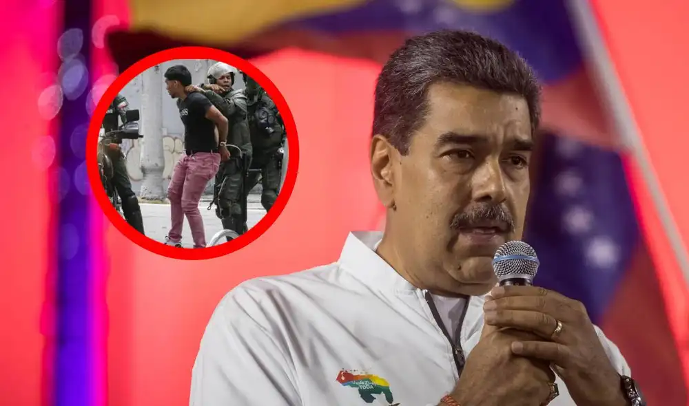 La represión en Venezuela se ha intensificado tras las elecciones presidenciales del 28 de julio. Foto: composiciónLR/AFP La represión en Venezuela se ha intensificado tras las elecciones presidenciales del 28 de julio. Foto: composiciónLR/AFP