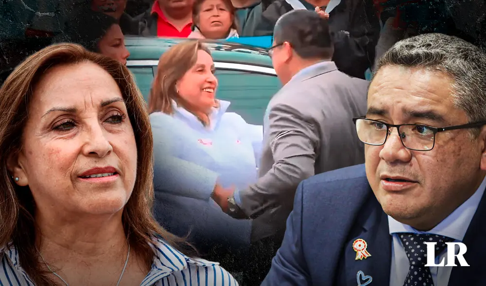 La presidenta Boluarte premió a Juan Santiváñez al nombrarlo ministro del Interior, por haber actuado en defensa de su hermano Nicanor Boluarte, de acuerdo con el Eficcop. Foto: composición Jazmin Ceras/ La República.